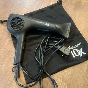 Bio Ionic 10X Black Hair Dryer, box included